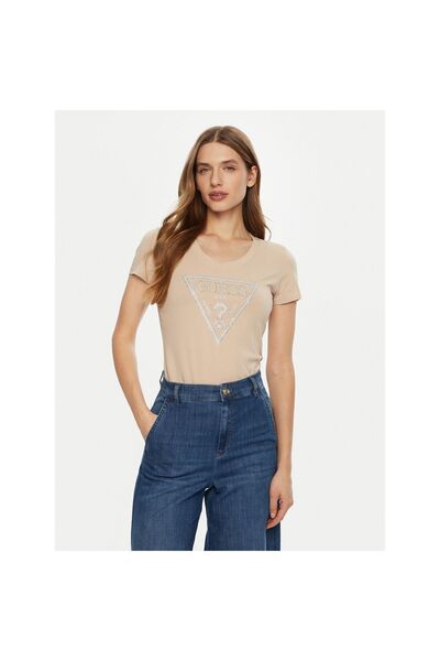 Guess Tricou de damă W5RI11J1314 Bej