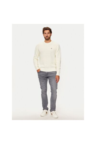 Guess Jeans Pulover bărbătesc M4BR30Z3HM1 Crem
