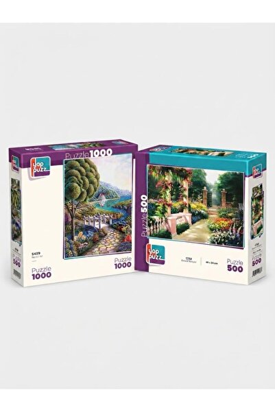 Tıfıl Toys مجموعة ملونة من ألغاز الطريق والحديقة النباتية - مجموعة ألغاز مزدو...