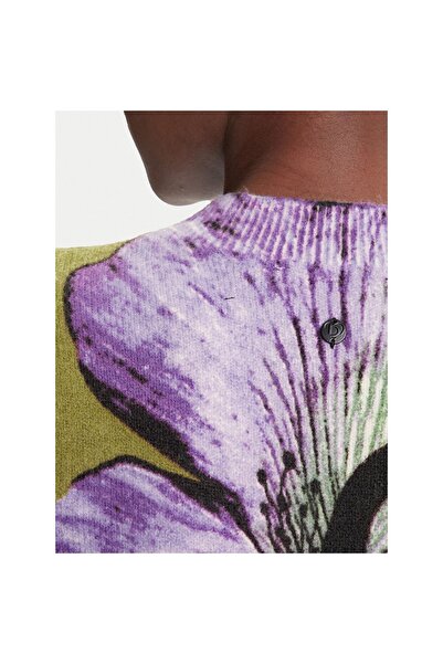 Desigual Pulover de damă 25WWJF42 Verde