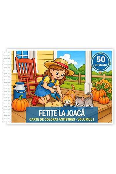 Legendary Gifts Carte de colorat, 50 de ilustrații Fetite la joaca - Volumul ...