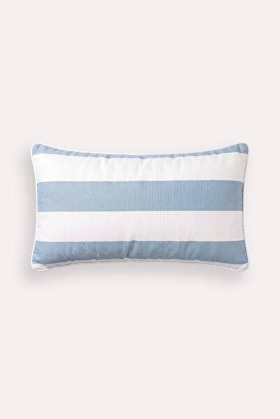 MARINE STRIPE AQUA BEYAZ BİYELİ 30X50 KIRLENT KILIFI