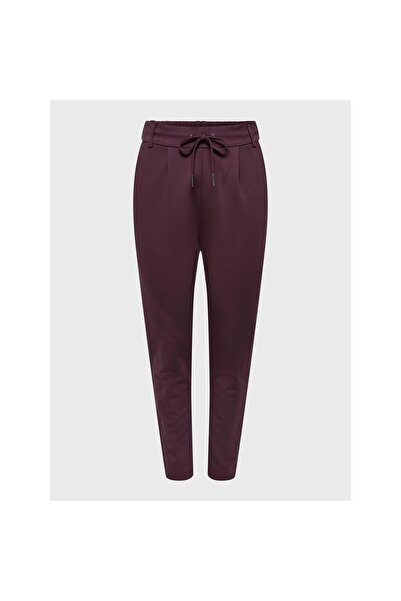 ONLY Pantaloni de damă din material textil 15115847 Bordeaux