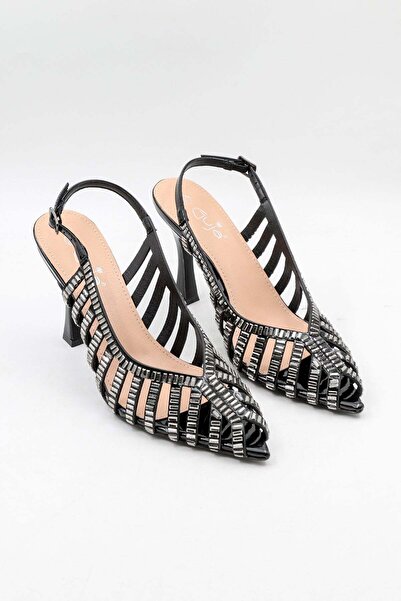 Guja Women's Evening Dress Shoes with Stone Heels Gj 26Y 204-2