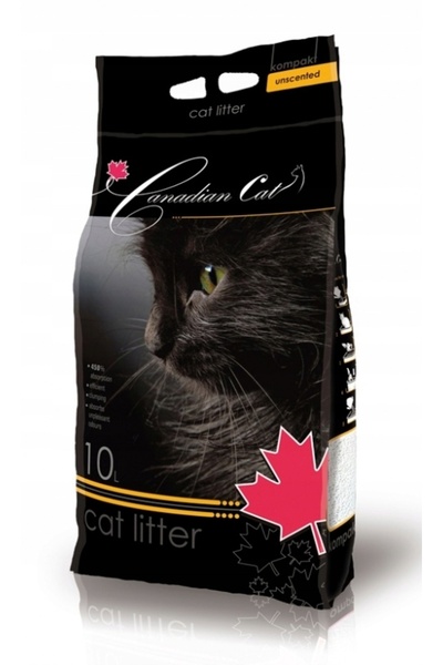 NO BRAND Cenușă pentru pisici SUPER BENEK Canadian Cat fără parfum 10 L