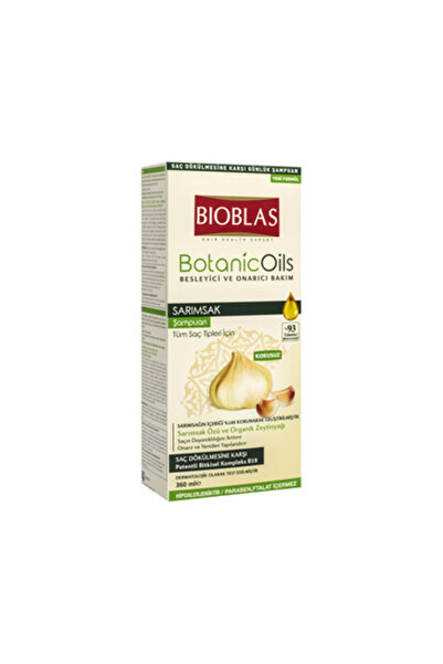 Bioblas Sarımsaklı Şampuan 360 ml - Tüm Saç Tipleri İçin Saç Dökülmesine Karş...