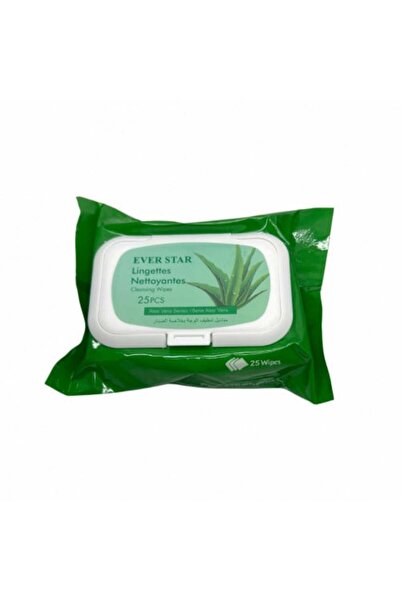 Everstar Wet wipes with pure aloe vera extract from Ever Star - 25 wipes