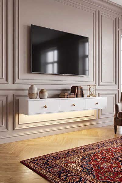 YUMEDİ DESİGN TDAL1801B - LEDLİ MİKO DUVARA MONTAJ TV STAND , TV SEHPASI 180C...