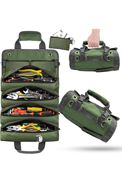 Arabest Roll Up Tool Organizer,Heavy-Duty 600D Oxford Fabric,Detachable Bags,...