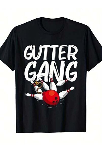 Astogria13 تي شيرت هدية مضحكة بتصميم Gutter Gang Party مع رسومات دبابيس حمراء...