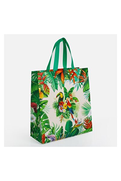 OEM Sacoșă cadou elegantă, verde, 34x14x37,5cm – prezentare premium pentru or...