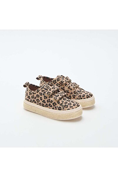 KIABI Canvas low-top sneakers with rope sole BROWN