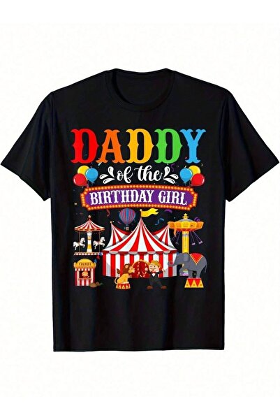 KYMC07 تي شيرت Daddy's Little Party بتصميم ريترو على طراز السيرك والكرنفال وز...