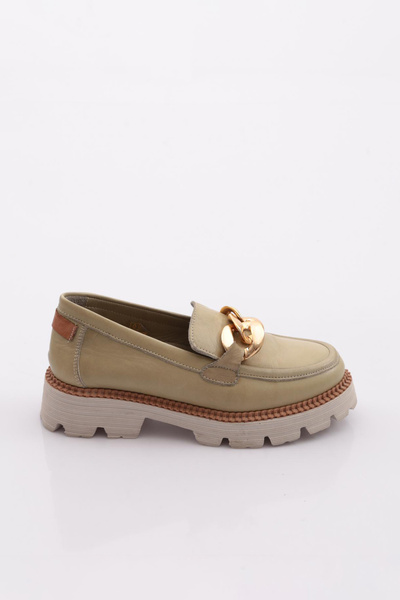 Mammamia D24Ya-3185 Women's Leather Loafer Shoes