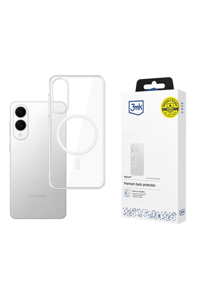 3MK Husă MagSafe transparentă din TPU pentru Samsung Galaxy S25 Edge