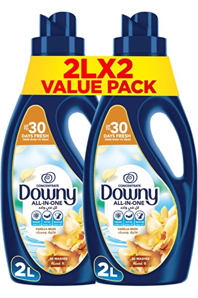downy منعم أقمشة برائحة الفانيليا والمسك، حماية للألوان، نعومة تدوم طويلاً، 2...