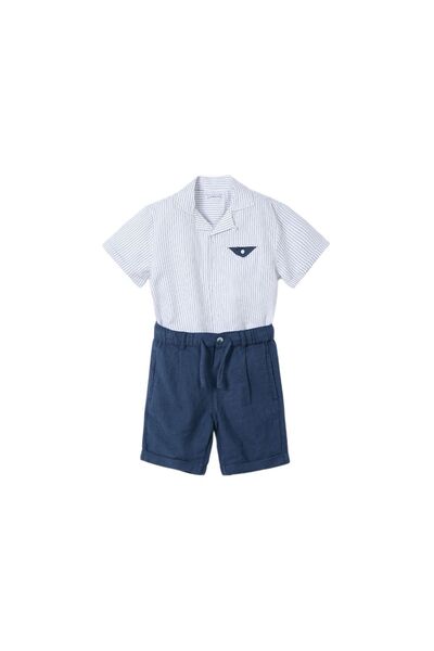 MAYORAL Set băieți: cămașă și pantaloni scurți din material textil 3231 Bleum...