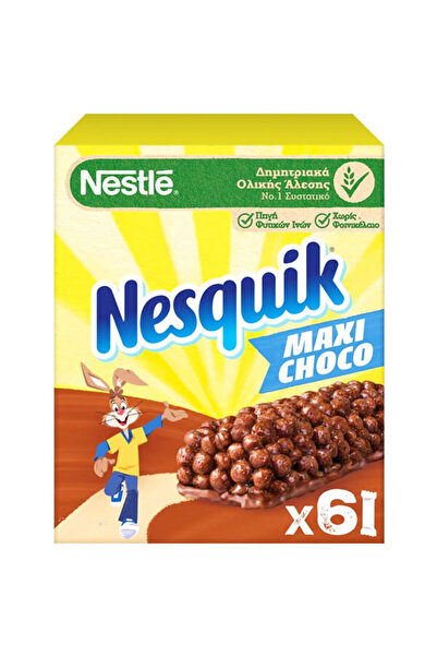 Nestle BARS NESQUIK 25gr. - (MAXI CHOCO) (6τεμ)