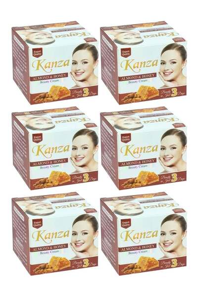 Kanza Whitening Beauty Cream Almond & Honey 30g - Pack of 6