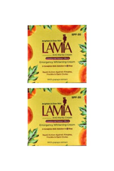 Lamia Emergency Whitening Cream with Papaya Extract - Pack of 2