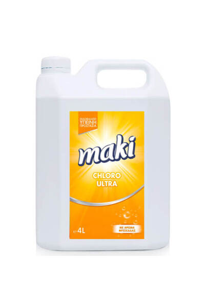 Maki ΜΑΚΙ CHLORO ΠΑΧΥΡΕΥΣΤΗ 4lit - (ΛΕΜΟΝΙ) (ΑΡΩΜΑ ΦΡΕΣΚΑΔΑΣ)