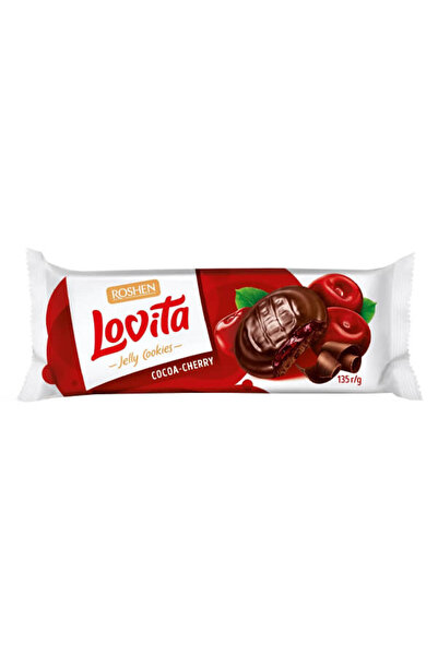 Roshen LOVITA JELLY COOKIES ΚΑΚΑΟ 135gr - (ΚΕΡΑΣΙ)