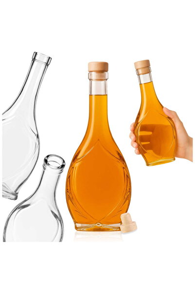 LimArt Set 10 sticle de 500 ml din sticla groasa, dop sintetic, design elegan...