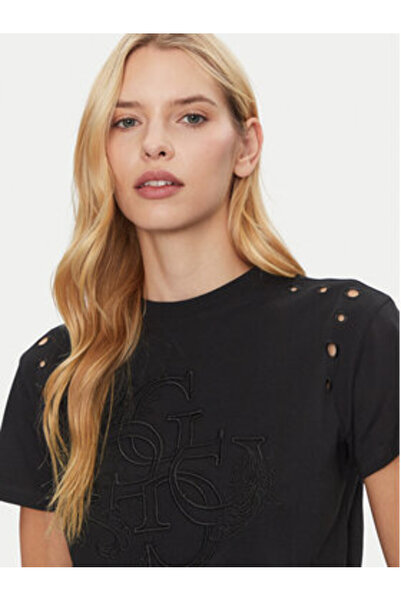 Guess Tricou de damă negru W5GI18I3Z14