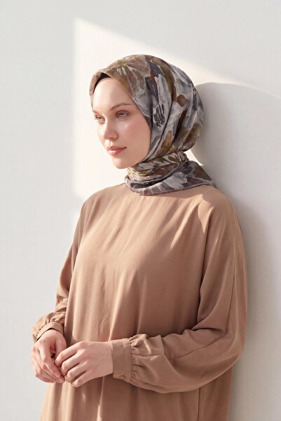 Silk Home Soft Scarf Watercolor Dark Gray 90X90