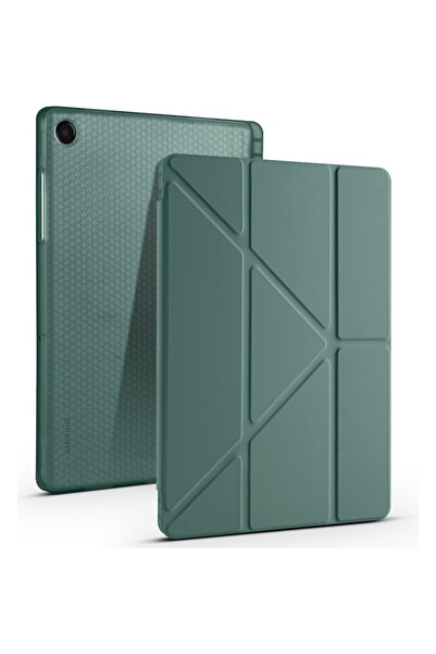 TUROTTO Galaxy Tab A9 X110 / A11 X130 İle Uyumlu Katlanır Yatay ve Dikey Stan...