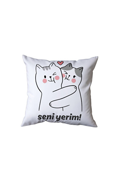 Beramussa Seni Yerim Cat Pillow, Gift for a Lover or Friend
