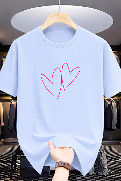 Pink Sky Premium Oversize T-Shirt 100% Cotton Unisex Comfortable Fit Trending...