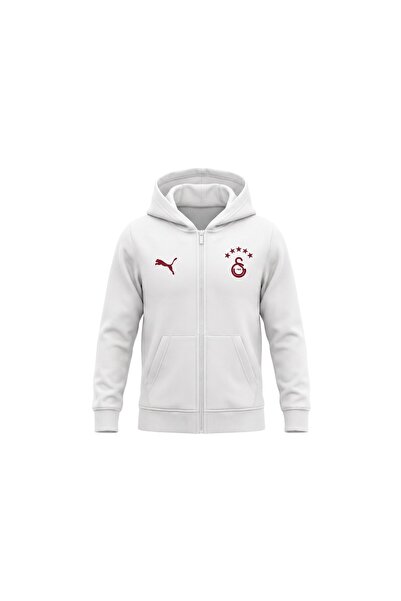 Puma Children's White Gsk Ftbless Fz Hoodjkt Jr Fl Sweatshirt