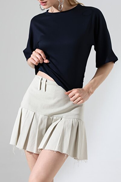 Sabr Women's Modal Half Sleeve Crew Neck Blouse