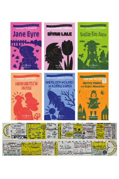 TÜRKİYE İŞ BANKASI KÜLTÜR YAYINLARI İş Çocuk Klasikleri 6 Kitap Set / Jane Ey...