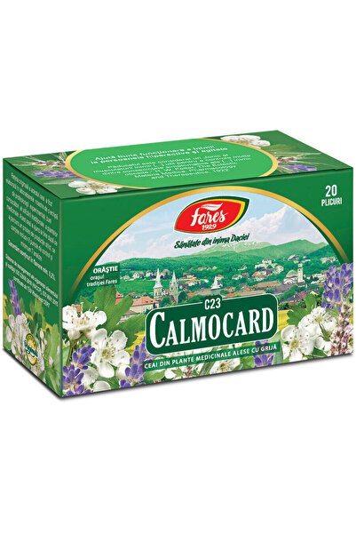 Fares Ceai Calmocard C23, 20 plicuri – Susține sănătatea inimii, ritmul cardi...