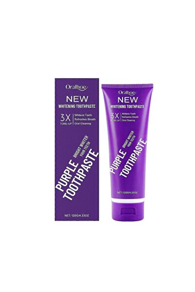 NEW Pastă de dinți violetă pentru albire și îndepărtarea petelor, 120 g