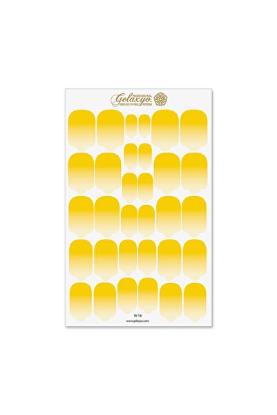 GELAXYO Nail Wraps - W14 - Dégradé Yellow