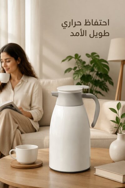 Generic 1L Glass Liner Vacuum Insulated Thermos Bottle Wide Mouth One Touch L...