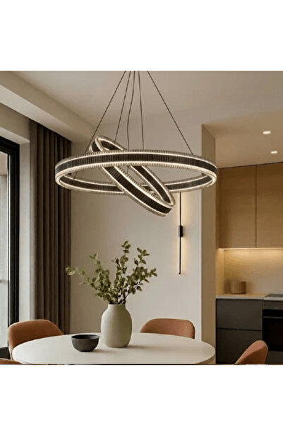 janalightings ثريا سقف ليد - دورين 60 سم + 40 سم