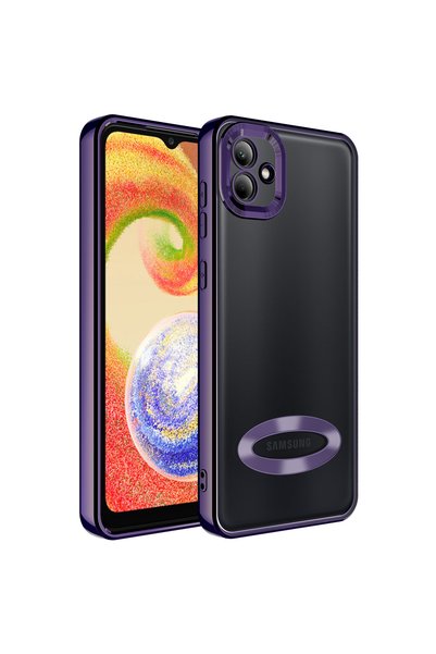 zore Galaxy A04 Case with Camera Lens Protection, Logo Displaying, Slim and L...