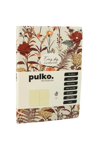 Pulko Notebook Every Day Is a Fresh Start Series, (14X20Cm), 90Gr. Ivory Pape...