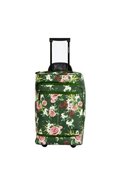 NEW REBELS Troller Flora-Laredo, 50x32x18 cm, verde cu flori