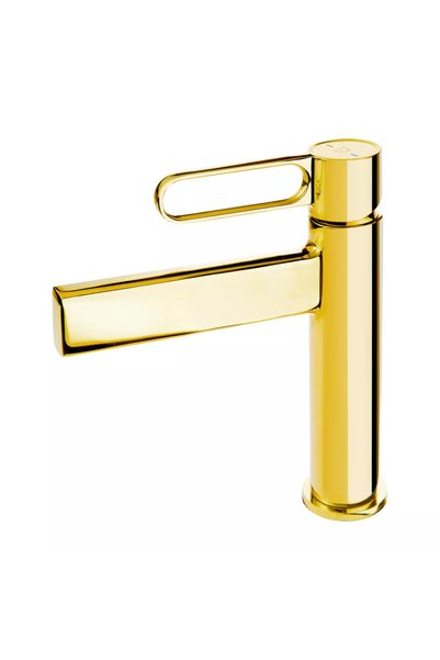 Fdesign Zaffiro Baterie lavoar monocomandă Auriu lucios