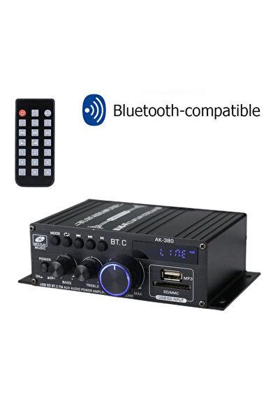 Choice3 AK380 800W AK-380 800W Home Car Power Amplifier 2 Channel Bluetooth 5...