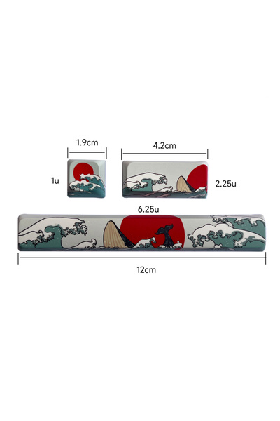 Choice ocean JYBMAK Spacebar 6.25u ESC Enter Key Supplementary Keycap PBT Mat...