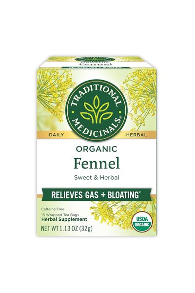 TRADITIONAL MEDICINALS Organic Fennel - 16-Count