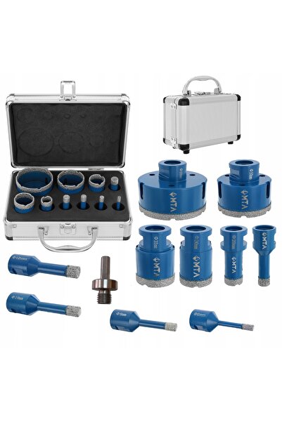 Mtanlo Coroană diamantată pentru piatră M14 Set 6,8,10,35,68 mm Adaptor