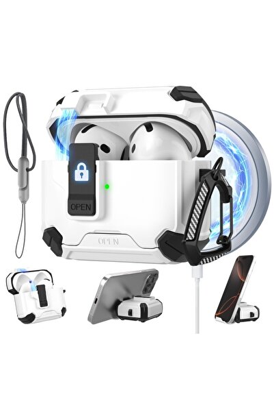 choice2 For Airpods 4 White for AirPods 4/for AirPods Pro 3 Case Automatic Lo...