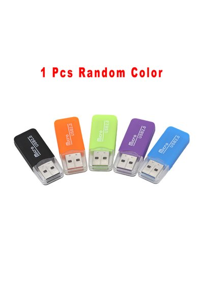 Choice 1 Pcs Random Color Random Color Portable Mini USB 2.0 TF Micro SD Memo...